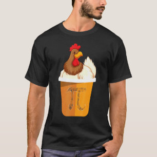 Grappige Kip Pot Pi Dag 3 14 Wiskunde Docent Manne T-shirt
