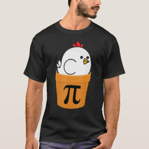 Grappige Kip Pot Pi Houdt Van Wiskunde Wiskunde D T-shirt