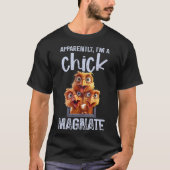 Grappige Kip Pun, Achtertuin Chick Magnate Boer T-shirt (Voorkant)