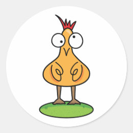 Grappige Kip Sticker | Boerderijdier Kunst