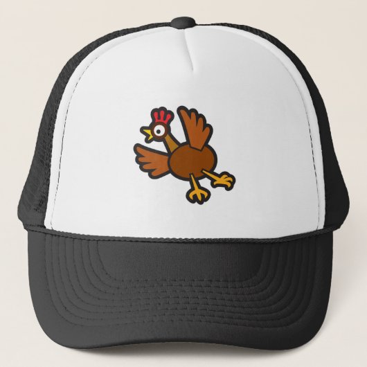 grappige kip trucker pet (Voorkant)