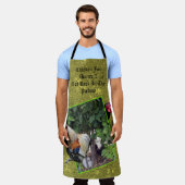 Grappige kip voor het diner, schort (Gedragen)