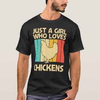 Grappige Kip Voor Meisjes Moeder Kippenboer Pluimv T-shirt