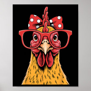 Grappige Kippen Dame Haantje Hen Die Ndana Vrouwen Poster