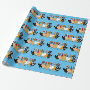 Grappige Kippen en Poolse Kippen Cadeaupapier