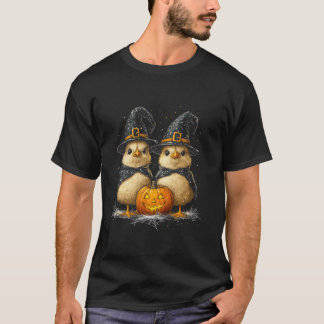 Grappige kippen Heksen Heksen Halloween Kostuum T-shirt