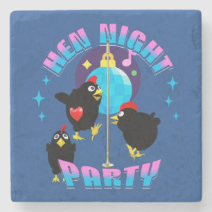 Grappige Kippen Nacht Kippenfeest Humor Stenen Onderzetter