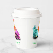 Grappige Kippen Papieren Bekers - Aangepaste Tekst (Rechts)