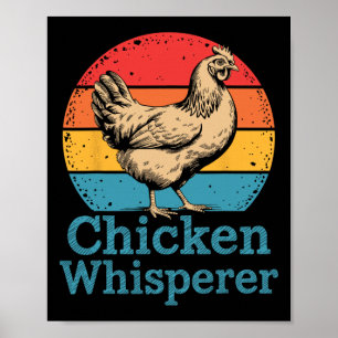 Grappige Kippenkunst Voor Mannen Vrouwen Haan Kipp Poster