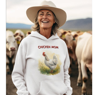 Grappige Kippenmoeder Boerderij Hoodie