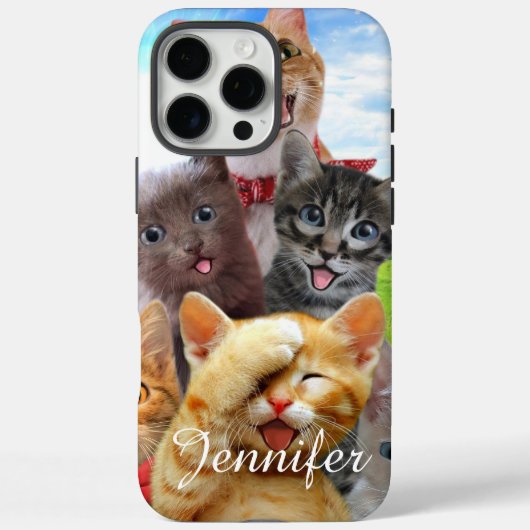 Grappige kittens in het groene veld. Case-Mate iPhone case (Achterkant)