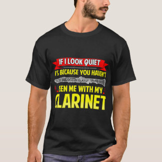 Grappige klarinet citaat klarinettist band muziek t-shirt