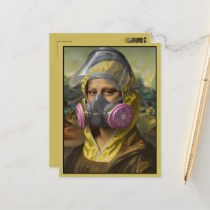 Grappige Klassieke Kunstparodie Briefkaart