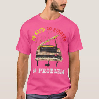 Grappige klassieke muzikant pianist muziekinstrume t-shirt