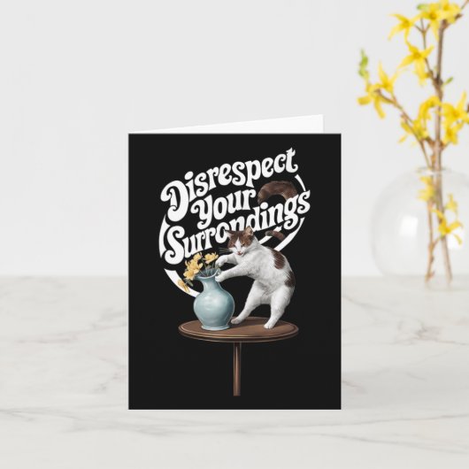 Grappige Kleding om je Omgeving te Onteren Kaart (Gele Bloem)