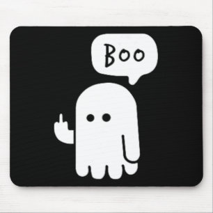 Grappige Kleine Middelvingers Schattigee Ghost Boo Muismat