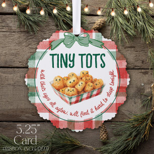 Grappige Kleine Peuters Vakantie Humor Prettig Ker Ornament Kaart