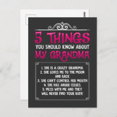 Grappige kleinkinderen Beste oma Briefkaart (Voorkant / Achterkant)