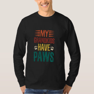 Grappige kleinkinderen hebben poten hond kat oma t-shirt