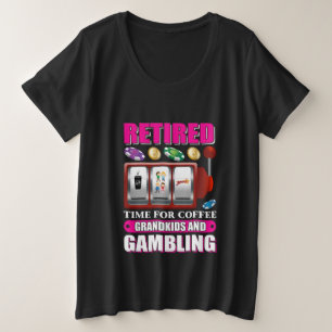 Grappige kleinkinderen met pensioen woordkunst gok grote maat t-shirt
