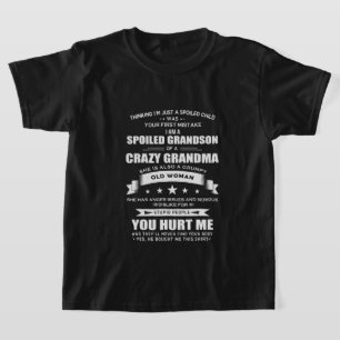 grappige kleinzoon Grandma woordkunst T-shirt