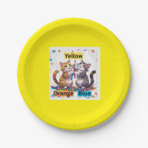 Grappige Kleurrijke Kattenfeestje