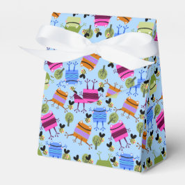 Grappige Kleurrijke Kikkers en Hommels Bedankdoosjes