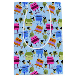 Grappige Kleurrijke Kikkers en Hommels Medium Cadeauzakje