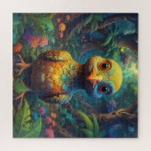 Grappige kleurrijke vogel legpuzzel (Horizontaal)