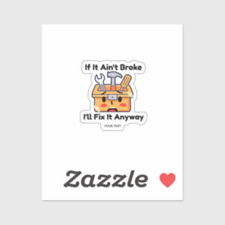 Grappige Klusjesman Gereedschapskist Vader Grap Pe Sticker