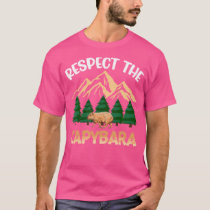 Grappige knaagdier Capybara liefhebber respect voo T-shirt