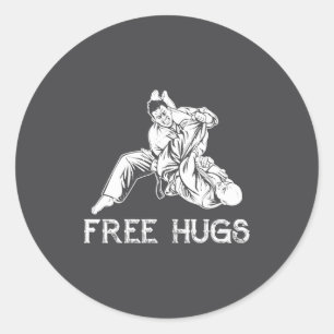 Grappige knuffels Braziliaans Jiu Jitsu Mma Bjj Ronde Sticker