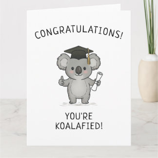 Grappige Koala Afstudeer Punt Nieuw Afgestudeerde  Kaart