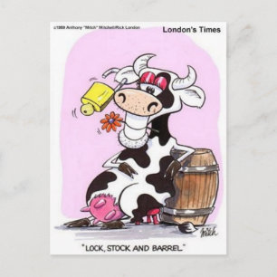Grappige Koe Cartoon Cadeaus T-shirts & Verzamelaa Briefkaart