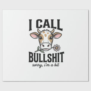 Grappige Koe Die Ik Noem Vintage Shirt Ontwerp_1 Cadeaupapier