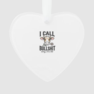 Grappige Koe Die Ik Noem Vintage Shirt Ontwerp_1 Ornament