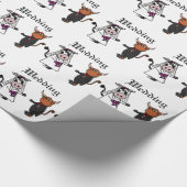 Grappige Koe en Bull Wedding Cadeaupapier (Hoek)