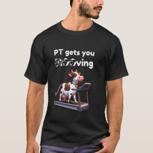 Grappige Koe Fysiotherapeut Fysiotherapie Fysiothe T-shirt