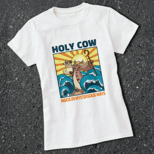 Grappige Koe Heilige Koe Loet op Mysterieuze Wijze T-shirt
