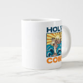 Grappige Koe Heilige Koe! Visuele Woordspeling Die Extra Grote Beker (Voorkant rechts)