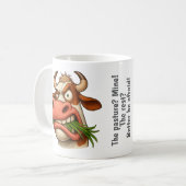 Grappige koe koffiemok (Voorkant links)