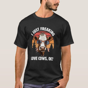 Grappige Koe Liefhebber Ik Ben Dol op Koeien OK T-shirt