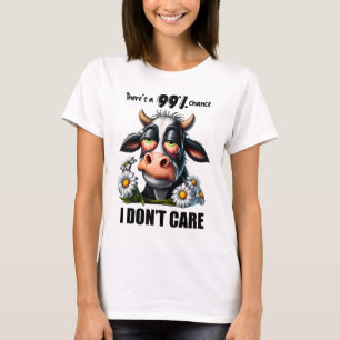 Grappige Koe sarcastisch citaat en Gezegden T-shirt