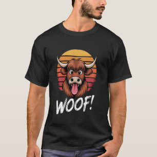 Grappige Koe Stier Rundvee Ossen Vintage Zonsonder T-shirt