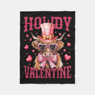 Grappige Koe Valentijn Schattige Western Hart Zonn Fleece Deken
