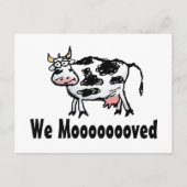 Grappige Koe Wijziging van adres Briefkaart (Voorkant)