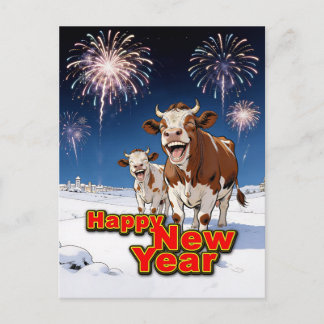 grappige koeien briefkaart