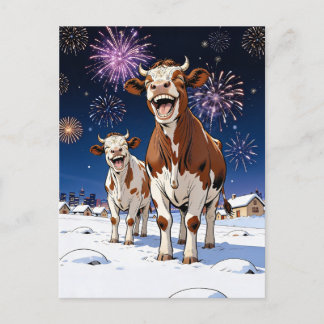grappige koeien briefkaart