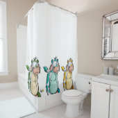 Grappige koeien douchegordijn (In situ)