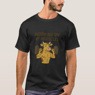 Grappige koeien werken aan mijn spieren Mooscles S T-shirt